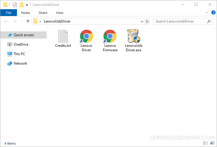 Lenovo USB Driver Files